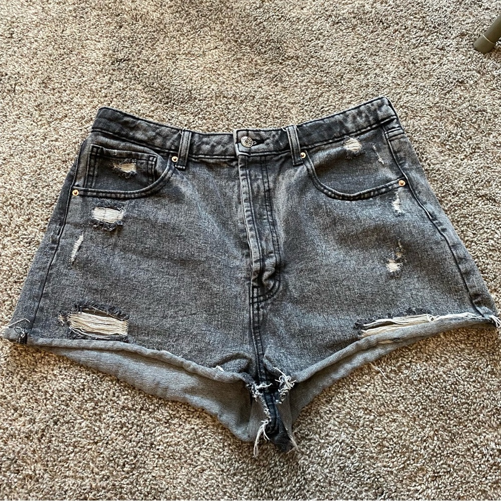 Wild Fable Black Distressed Jean Shorts